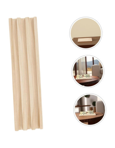 2 Soportes de Dominó de Madera Antideslizantes 25.3cm