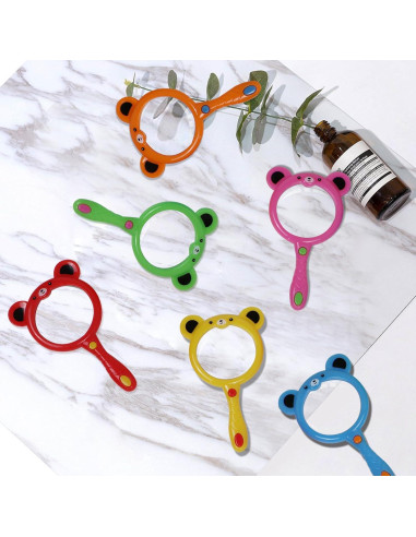 9 Lupas de Mano Coloridas para Niños 5X IRCHLYN