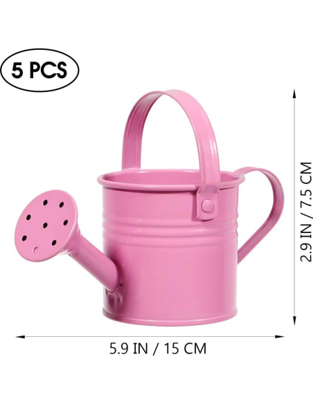 Regadera Infantil de Metal DOITOOL 5PCS 15x7.5cm Estilo Mixto