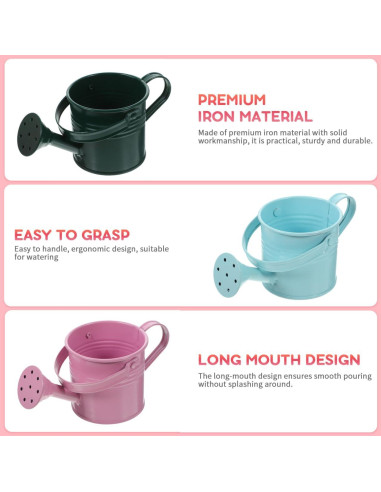 Regadera Infantil de Metal DOITOOL 5PCS 15x7.5cm Estilo Mixto