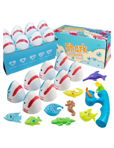 Bolas de Baño de Tiburón JOI MEW - 8 Bolas y 9 Juguetes