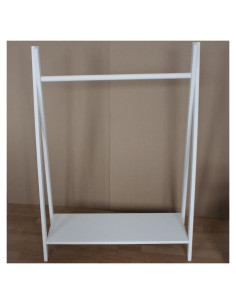 Perchero de Ropa de Madera Natural para Niños