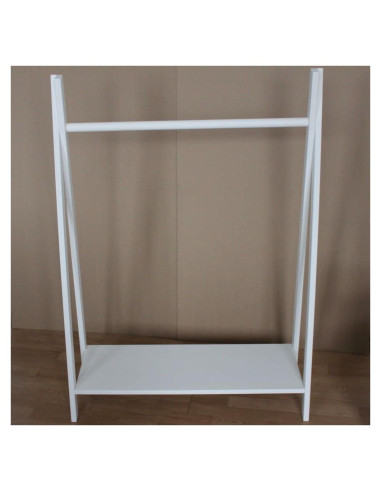 Perchero de Ropa de Madera Natural para Niños