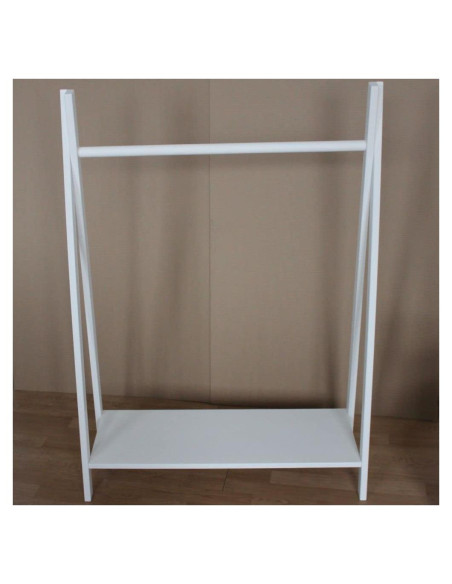 Perchero de Ropa de Madera Natural para Niños