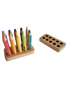 Organizador de Lápices de Madera Stabilo Woody para 10 Lápices