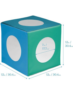 Cubo Espejo Sensorial ECR4Kids 30.48cm para Bebés 2