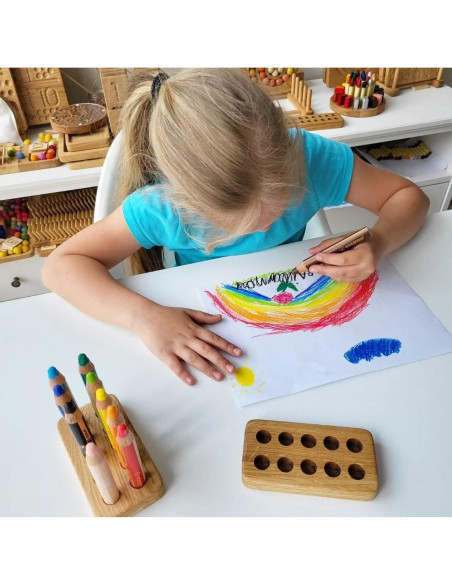 Organizador de Lápices de Madera Stabilo Woody para 10 Lápices