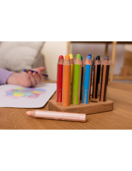 Organizador de Lápices de Madera Stabilo Woody para 10 Lápices