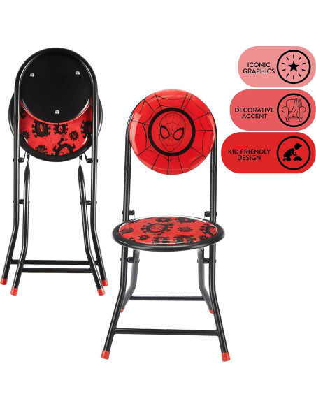 Conjunto Mesa y Sillas Plegable Spiderman 3 Piezas 60 cm Conjunto Mesa y Sillas Plegable Spiderman 3 Piezas 60 cm