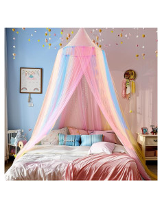 Dosel de Mosquito Comtelek Arcoíris para Cama Niña 250 cm