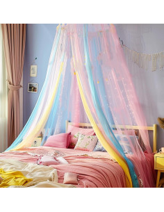 Dosel de Mosquito Comtelek Arcoíris para Cama Niña 250 cm 2
