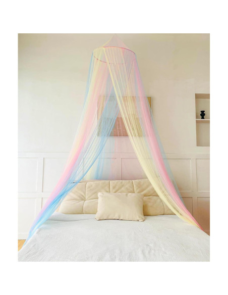 Dosel de Mosquito Comtelek Arcoíris para Cama Niña 250 cm