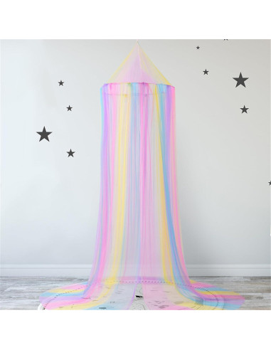 Dosel de Mosquito Comtelek Arcoíris para Cama Niña 250 cm