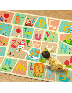 Alfombra Educativa Hazo Haus 5x7 Mapa del Alfabeto para Niños 2