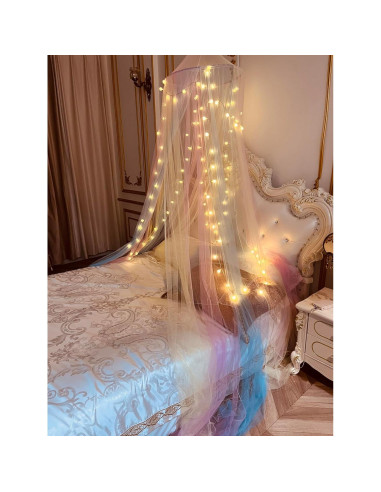 Dosel de Mosquito Comtelek Arcoíris para Cama Niña 250 cm