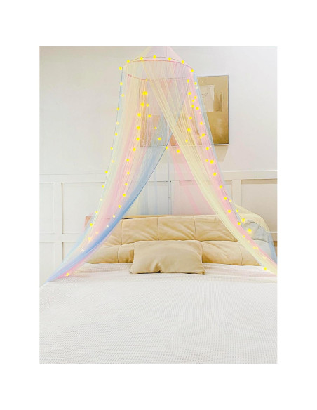 Dosel de Mosquito Comtelek Arcoíris para Cama Niña 250 cm