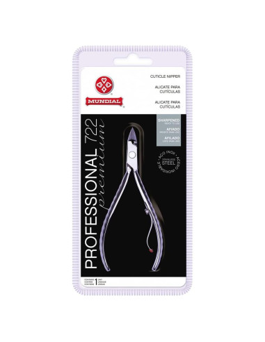 Alicates de Cutícula Mundial de Acero Inoxidable Plata