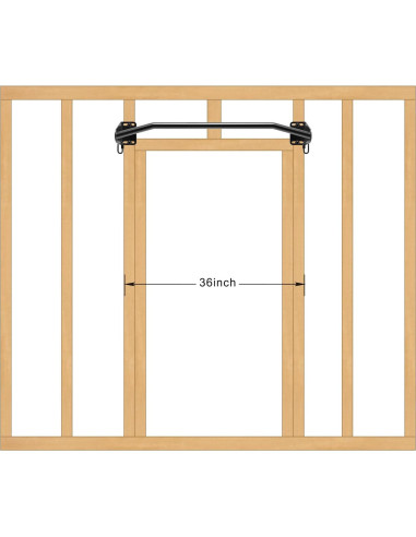 Barra de Dominadas SELEWARE Alta Resistencia 227 kg Montaje Pared
