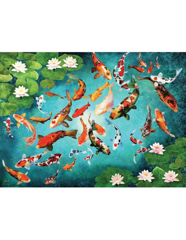 Rompecabezas 1000 Piezas Pez Koi Eurographics 48.9x67.3cm