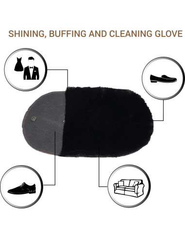 Guante de Limpieza de Cuero Valentino Garemi - 20.32x12.7cm