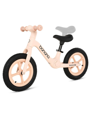 Bicicleta de Equilibrio Banana Bike Rosa Suave para Niños 2-6 Años
