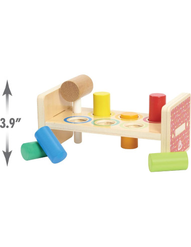 Banco de Martillo de Madera Just Play 25.5x12x12.5cm 18-36 meses