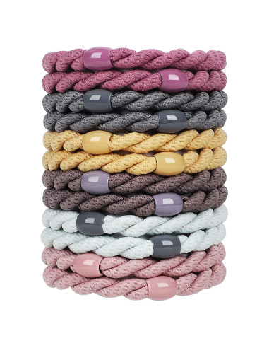 12 Gomas de Pelo Elásticas COZEASY Multicolor para Niñas y Mujeres