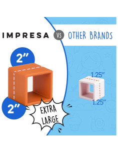 Bloques de Construcción Baby IMPRESA 12 Pack Silicona Multicolor 2