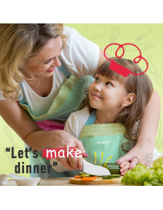 Juego de cuchillos para niños GONEJALL 4 piezas con tabla 2