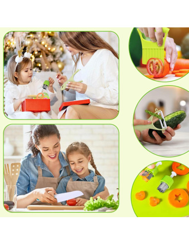 Juego de cuchillos Montessori para niños LHongL - 27 piezas