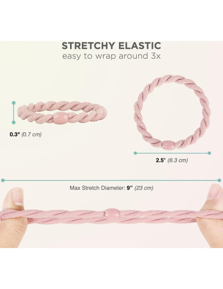 12 Gomas de Pelo Elásticas COZEASY Multicolor para Niñas y Mujeres