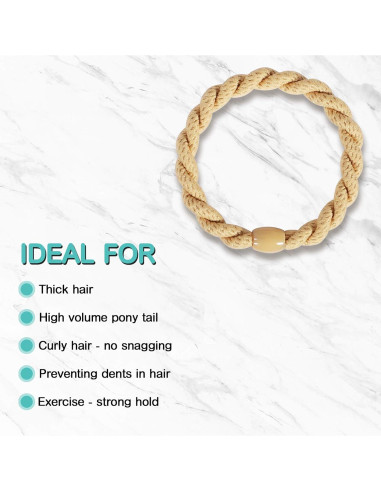 12 Gomas de Pelo Elásticas COZEASY Multicolor para Niñas y Mujeres