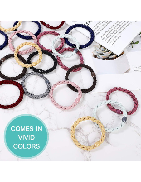 12 Gomas de Pelo Elásticas COZEASY Multicolor para Niñas y Mujeres