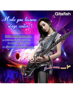 Amplificador Mini Bluetooth Gitafish para Guitarra Eléctrica y Bajo 2