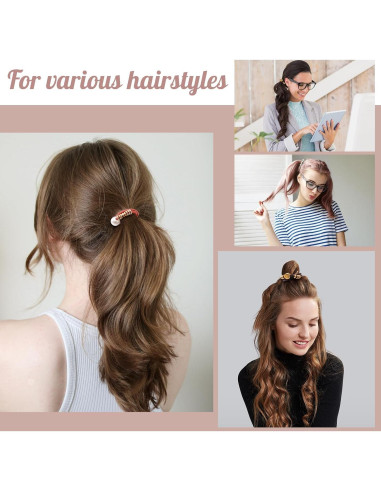 Lazos de Pelo Boho Lolalet - 12 Pcs, Elásticos y Suaves