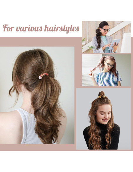 Lazos de Pelo Boho Lolalet - 12 Pcs, Elásticos y Suaves