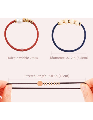 Lazos de Pelo Boho Lolalet - 12 Pcs, Elásticos y Suaves