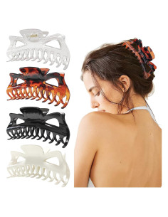 Clips de Garra Grandes LILIEBE 5.5" para Cabello Grueso 4pcs