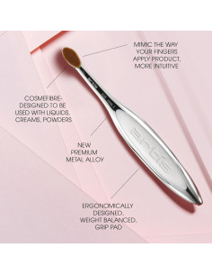 Brocha Oval de Maquillaje Artis Elite Oval 3 Sintética 15cm 2