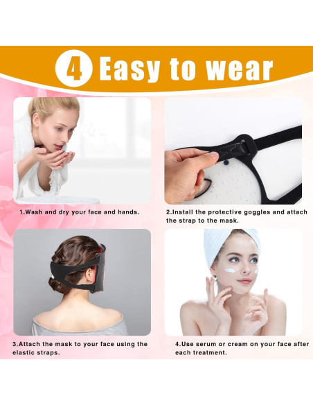 Máscara de Terapia de Luz LED Sahanula 7 Colores Recargable