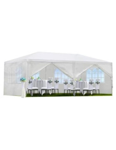 Carpa de Fiesta OutdoorVibe 10x6m con 6 Paredes Removibles