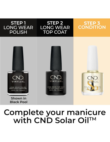 Esmalte de Uñas CND Vinylux Negro 14.79 ml Larga Duración