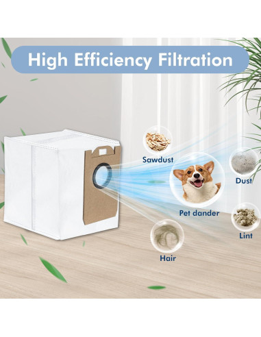 Paquete de 10 Bolsas de Polvo Yonice D10 Plus 4.0L para Aspiradora