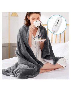 Manta Eléctrica Térmica FIGERM 127x152 cm Gris 3 Niveles