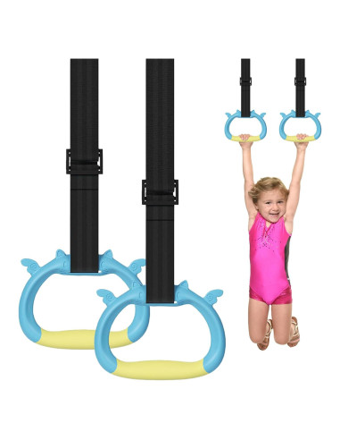 Anillas de Gimnasia GDLPZM para Niños con Correa Ajustable