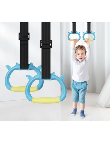 Anillas de Gimnasia GDLPZM para Niños con Correa Ajustable