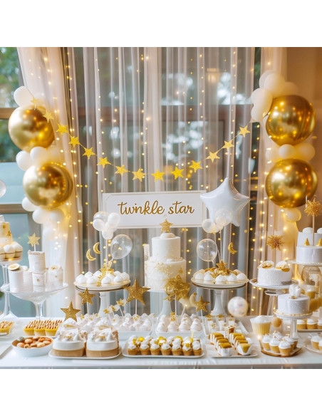 Cortina de Fondo Blanca Gallety 10ft x 8ft con Luces LED