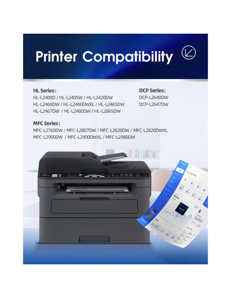 Cartuchos de Tóner LLAOLLAO TN830XL para Brother - 4 Negro