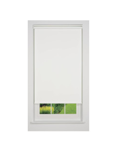 Persiana enrollable blackout Linen Avenue 120.65x198.12 cm blanca