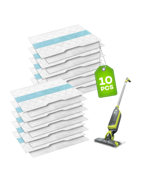 10 Recargas Almohadilla Dura Shark VACMOP Pro VM252 VM251